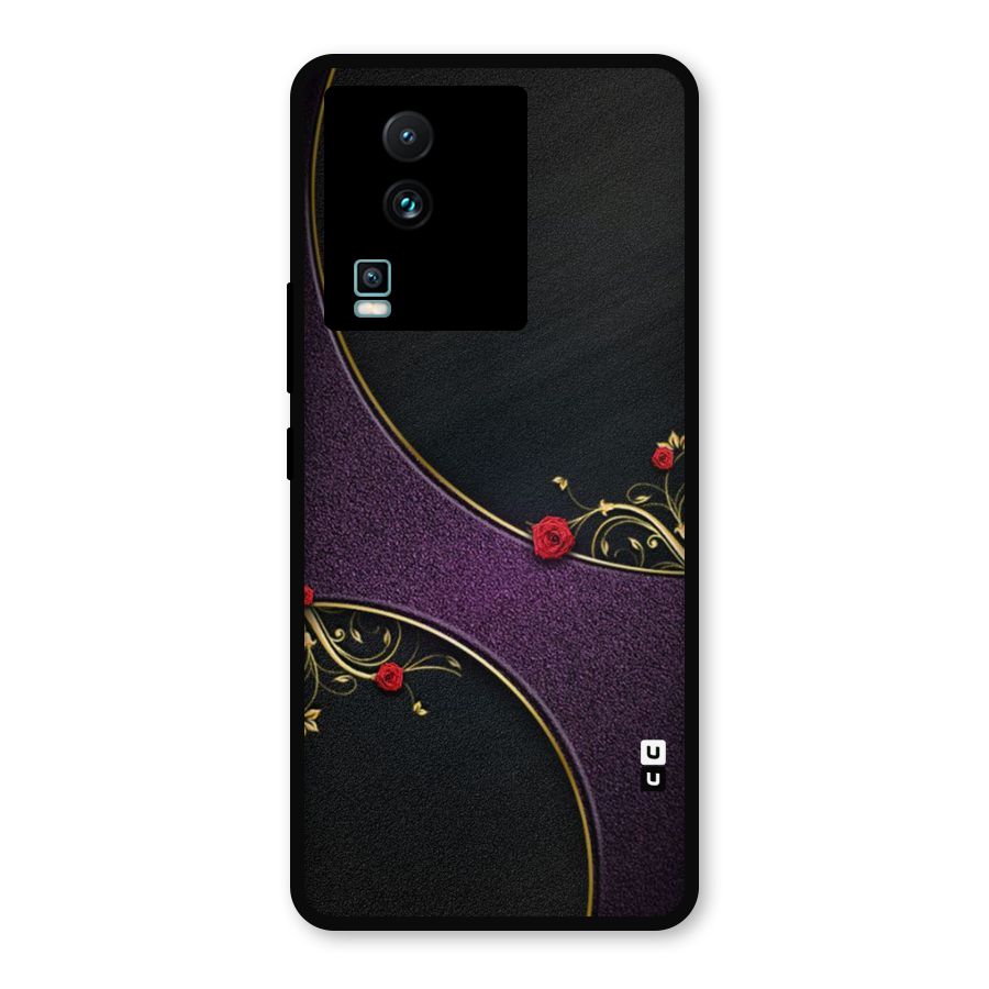 Flower Curves Metal Back Case for iQOO Neo 7
