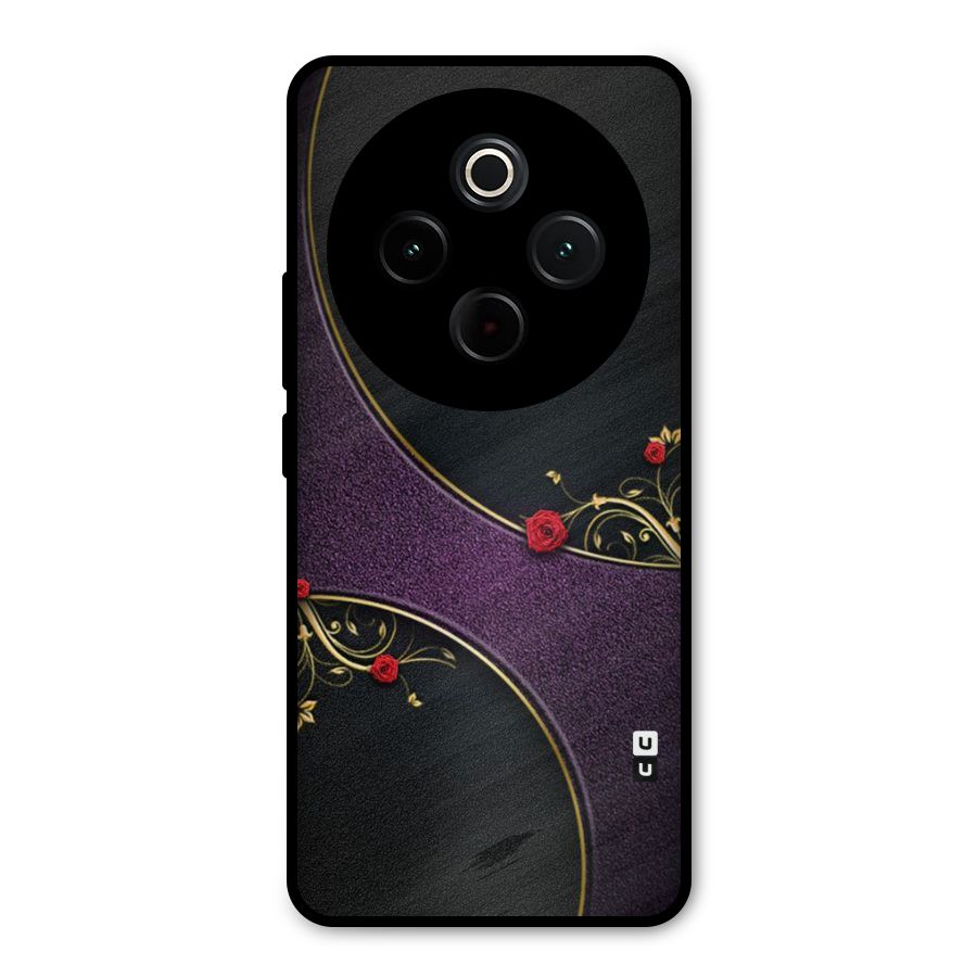 Flower Curves Metal Back Case for iQOO Z10