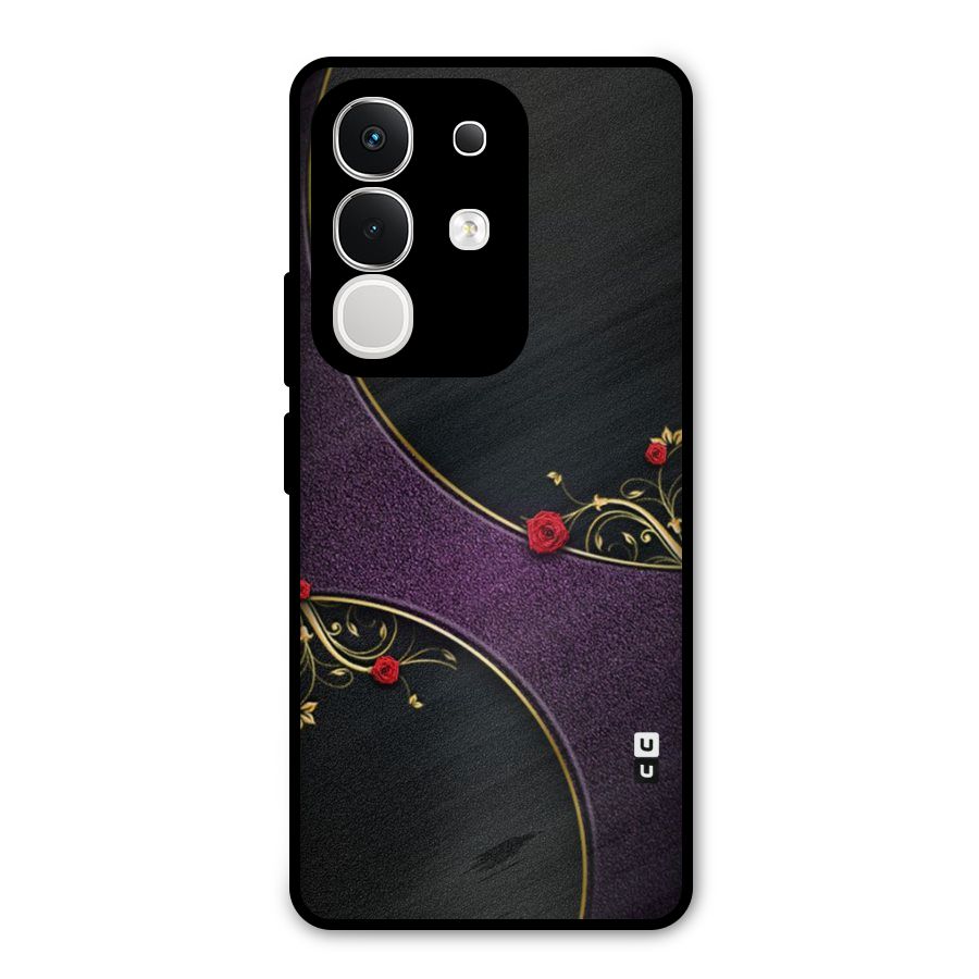 Flower Curves Metal Back Case for iQOO Z10x