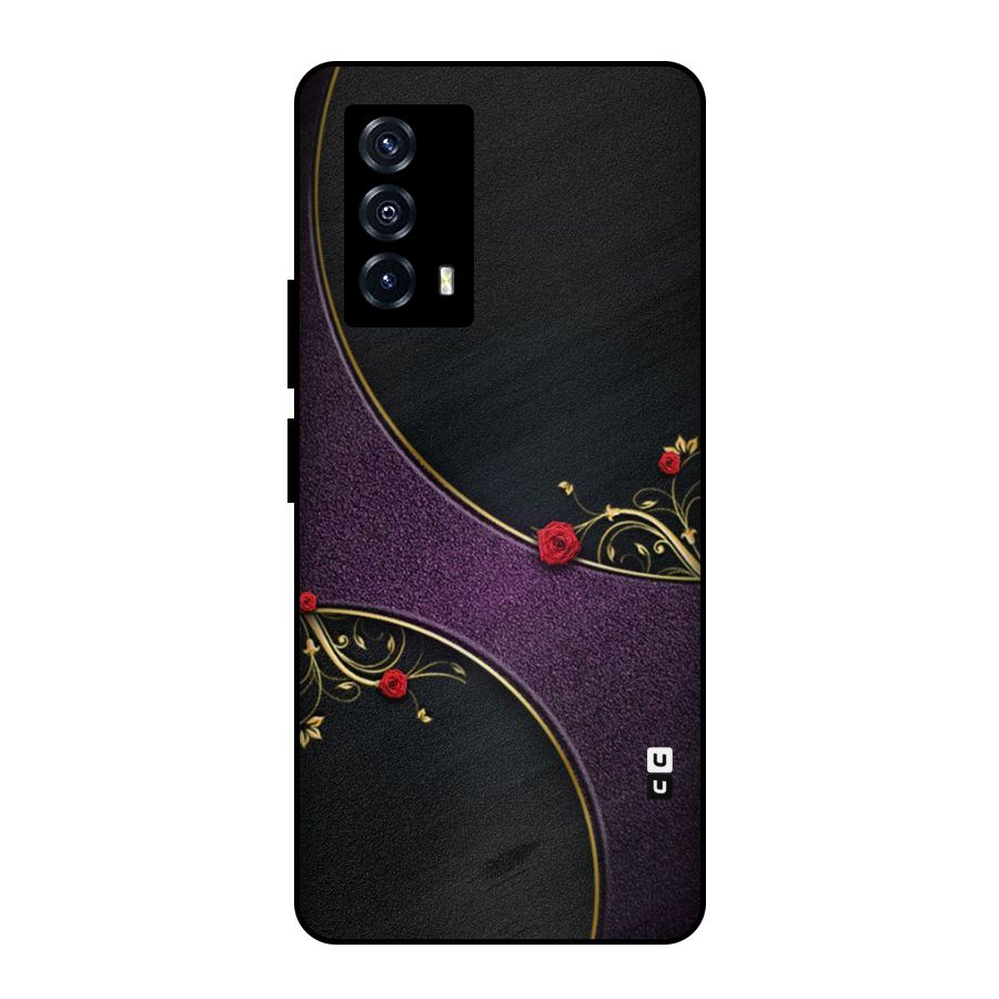Flower Curves Metal Back Case for iQOO Z5