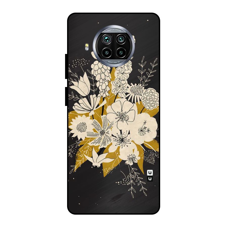 Flower Drawing Metal Back Case for Mi 10i