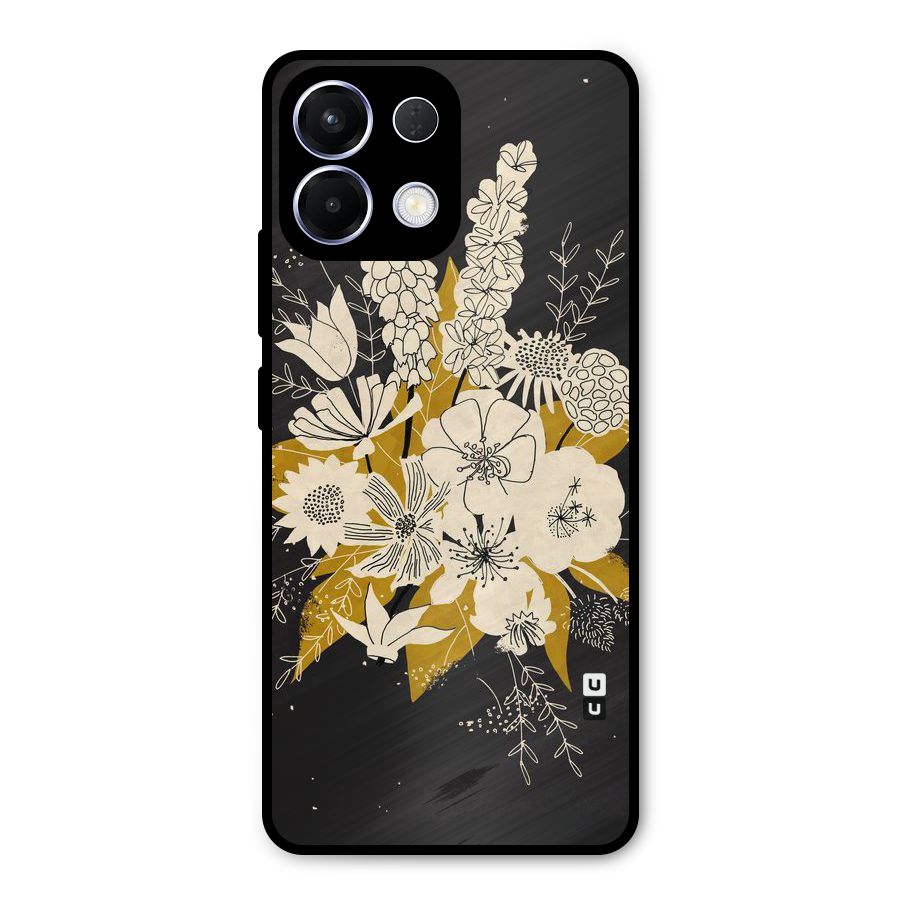 Flower Drawing Metal Back Case for Oppo K13