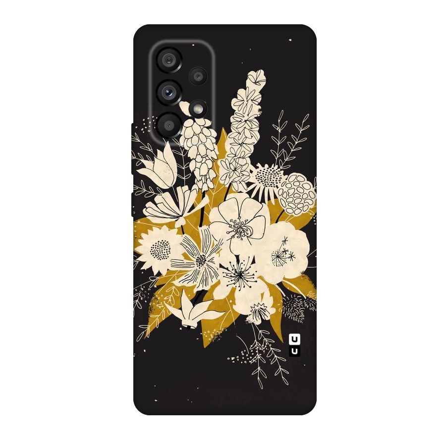 Flower Drawing Original Polycarbonate Back Case for Galaxy A53 5G
