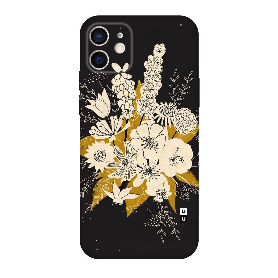 Flower Drawing Original Polycarbonate Back Case for iPhone 12