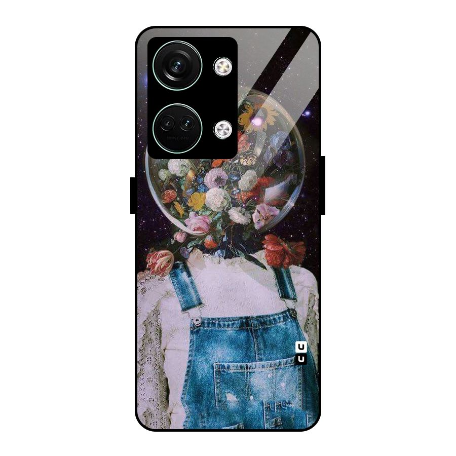 Flower Face Glass Back Case for Oneplus Nord 3