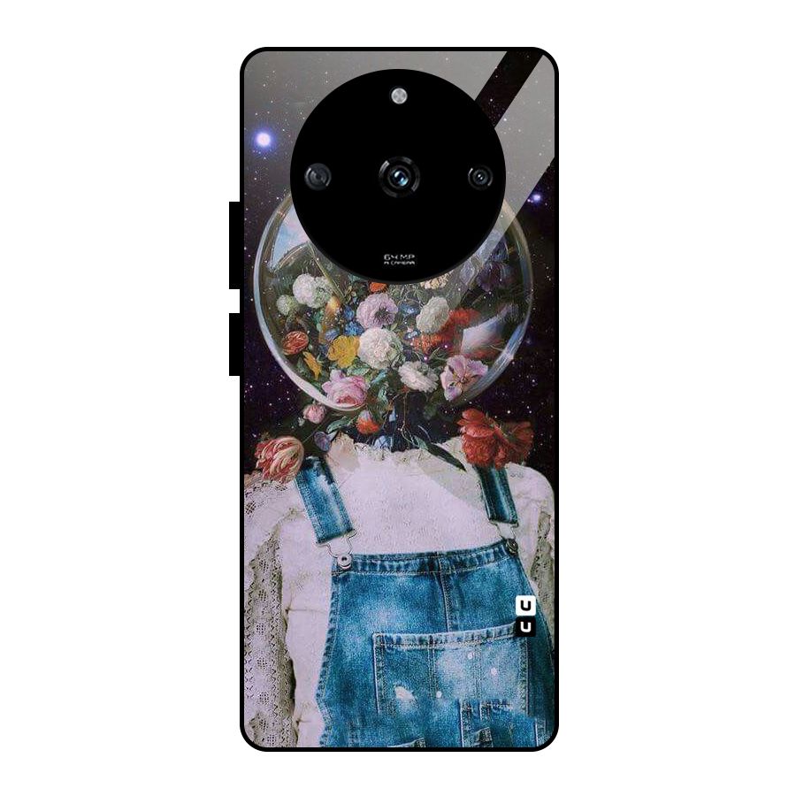 Flower Face Glass Back Case for Realme Narzo 60 5G