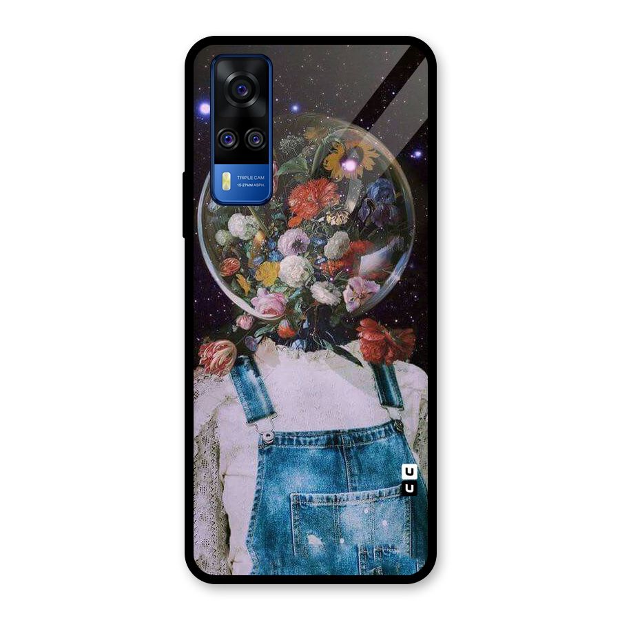Flower Face Glass Back Case for Vivo Y31