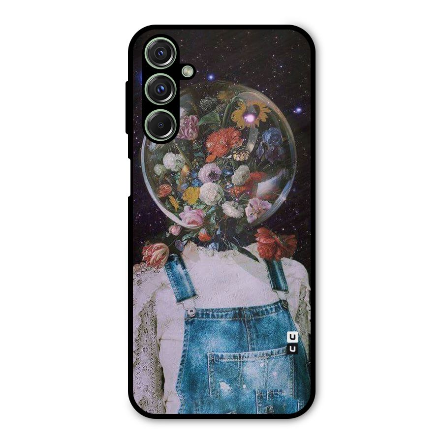 Flower Face Metal Back Case for Galaxy M34