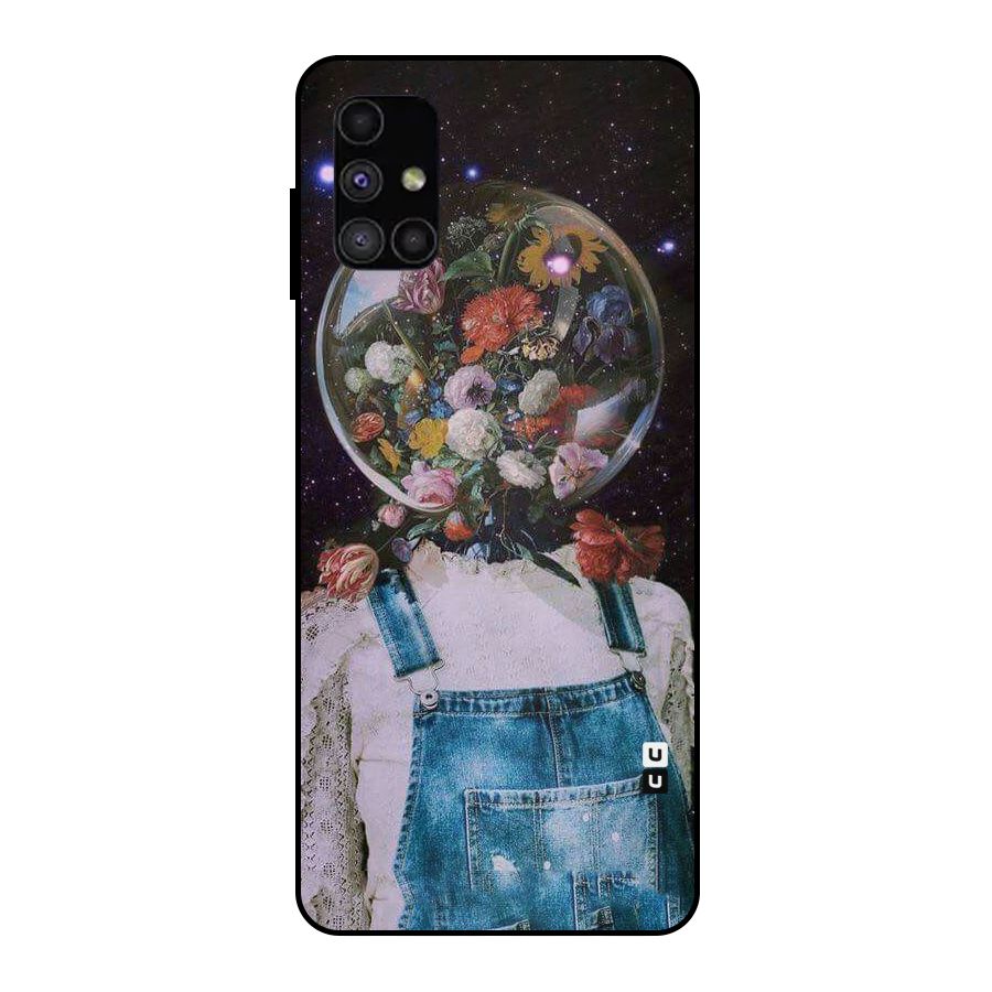 Flower Face Metal Back Case for Galaxy M51