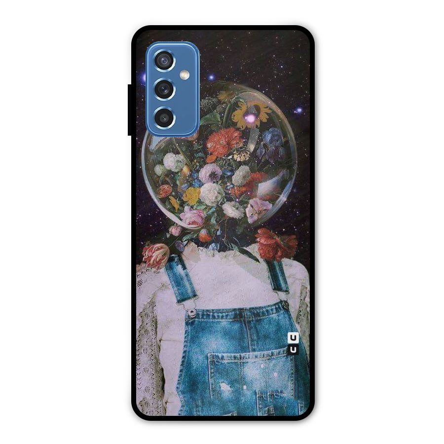 Flower Face Metal Back Case for Galaxy M52 5G
