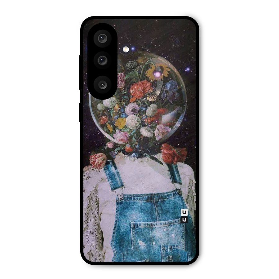 Flower Face Metal Back Case for Galaxy M56