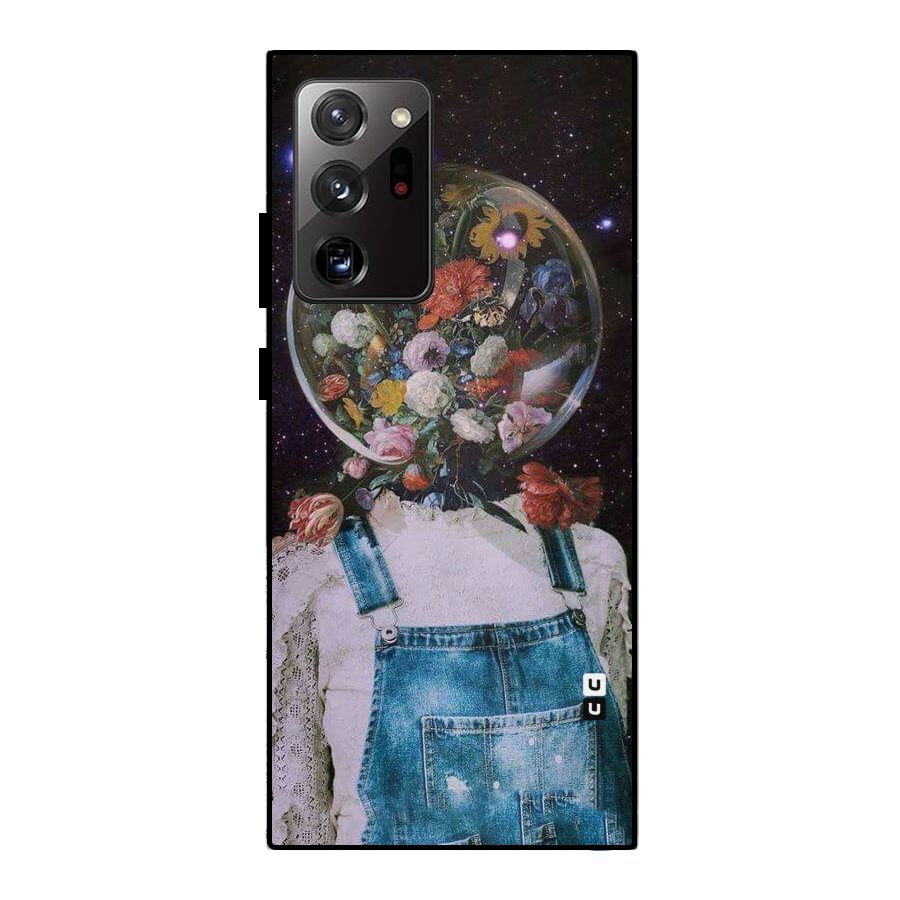 Flower Face Metal Back Case for Galaxy Note 20 Ultra 5G