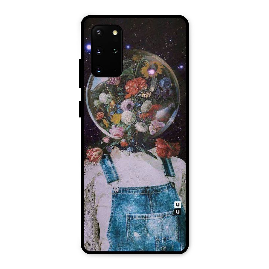 Flower Face Metal Back Case for Galaxy S20 Plus