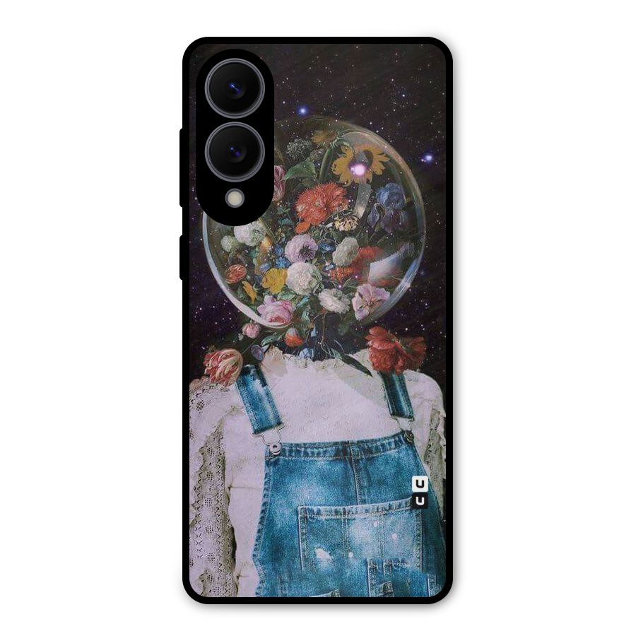 Flower Face Metal Back Case for Galaxy S25 Edge