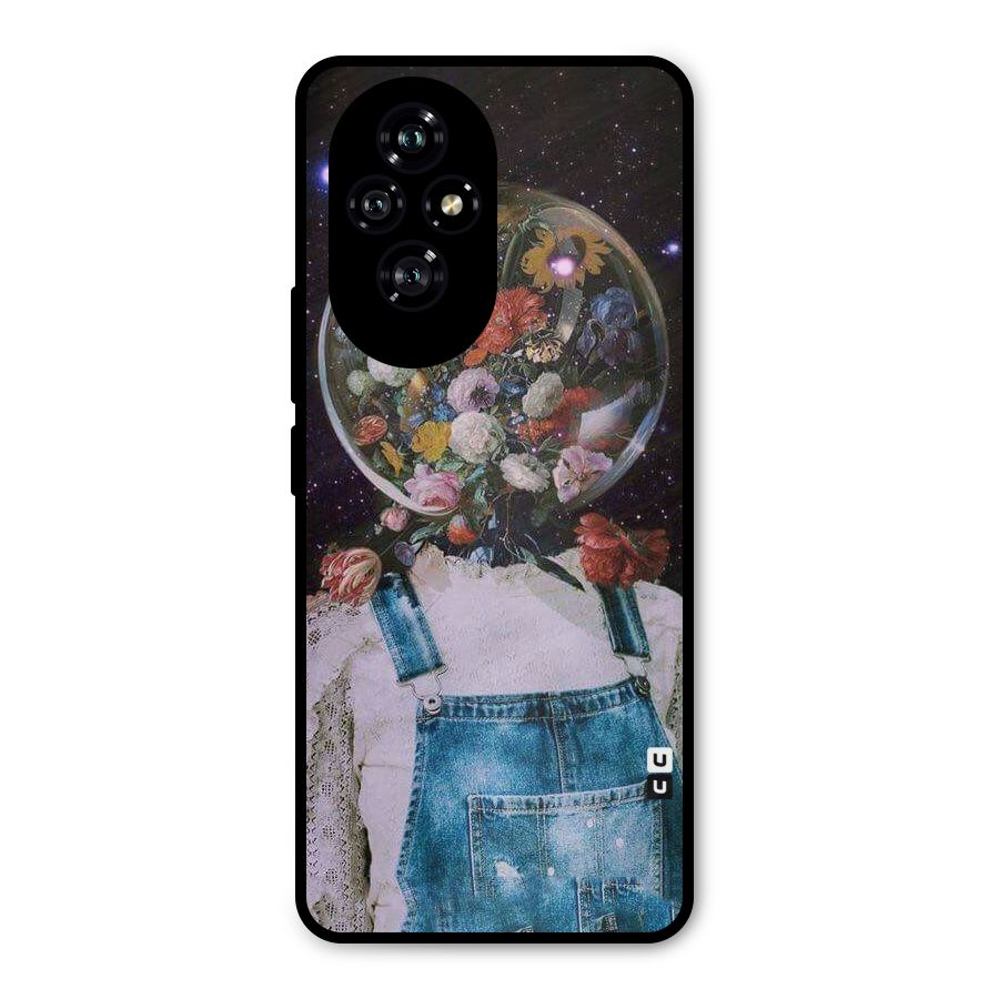 Flower Face Metal Back Case for Honor 200