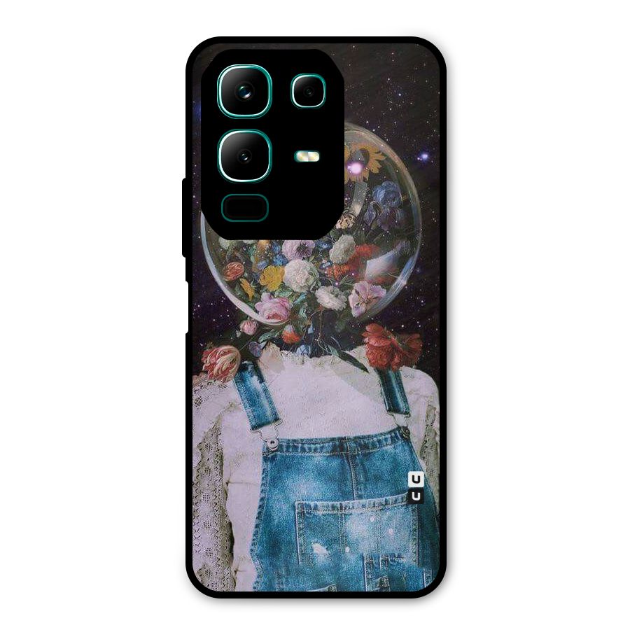 Flower Face Metal Back Case for Infinix Note 50x