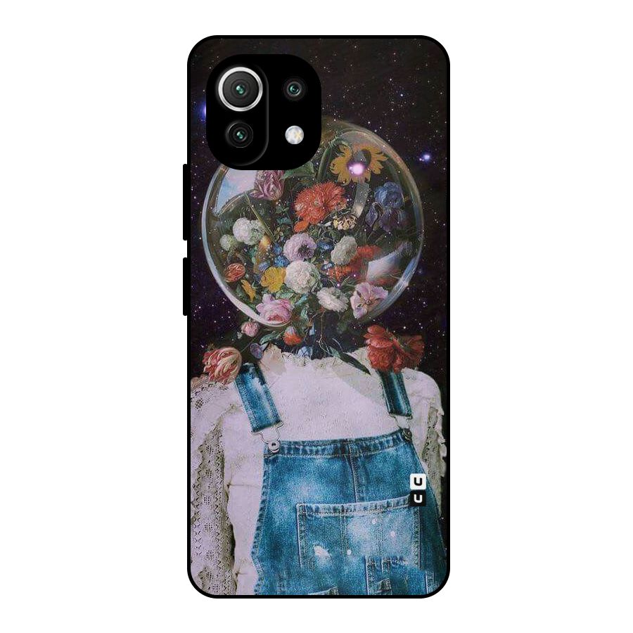 Flower Face Metal Back Case for Mi 11 Lite NE 5G