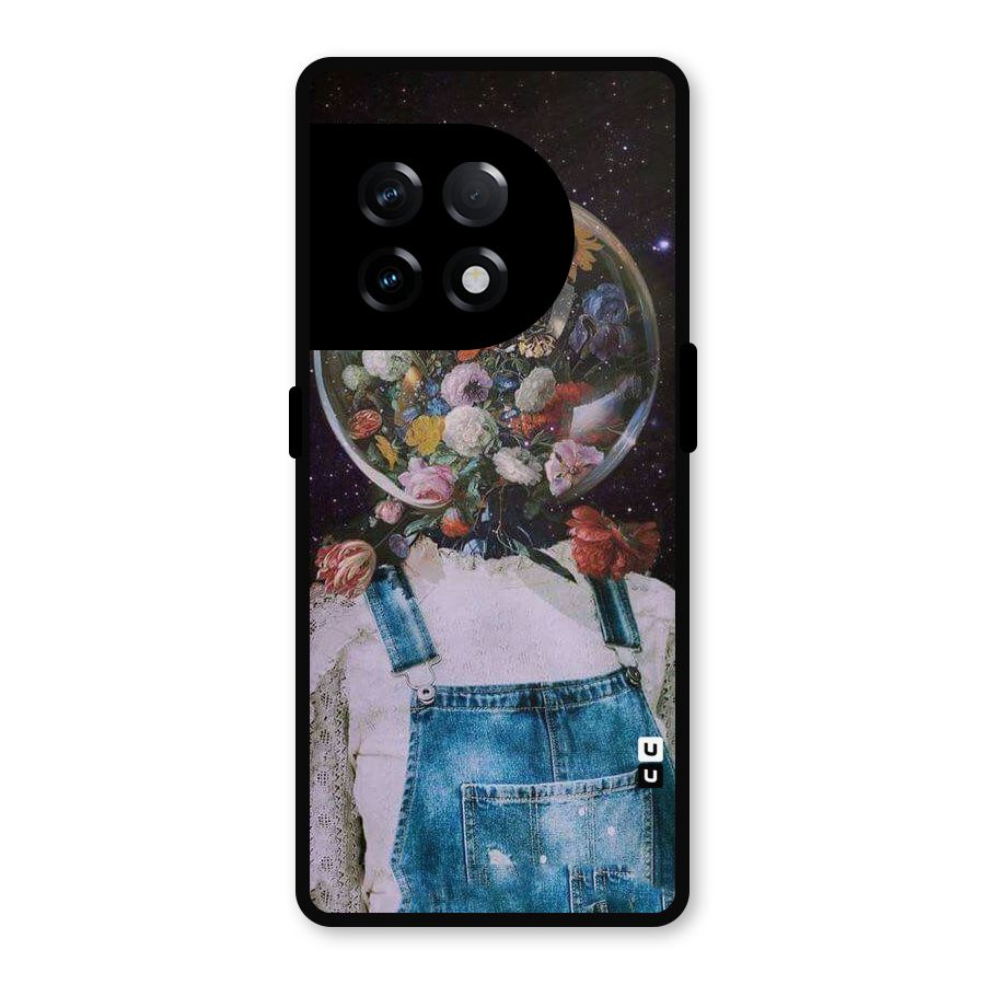 Flower Face Metal Back Case for OnePlus 11R