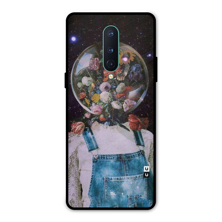 Flower Face Metal Back Case for OnePlus 8