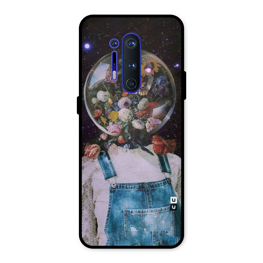Flower Face Metal Back Case for OnePlus 8 Pro