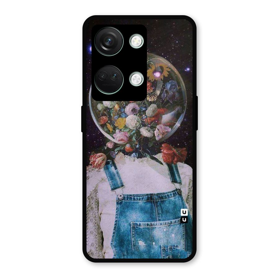 Flower Face Metal Back Case for OnePlus Nord 3