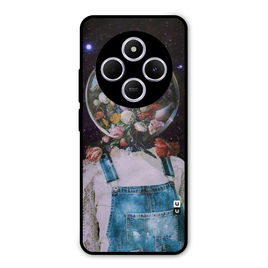 Flower Face Metal Back Case for Poco C75 5G