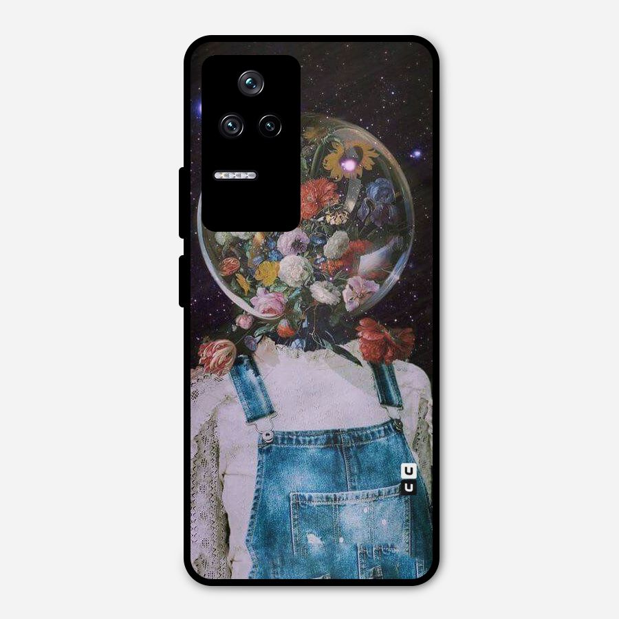 Flower Face Metal Back Case for Poco F4 5G