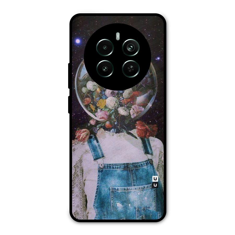 Flower Face Metal Back Case for Realme 12 Pro Plus