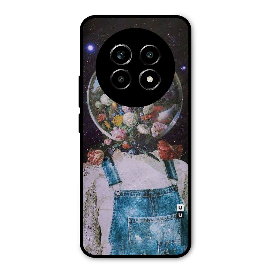 Flower Face Metal Back Case for Realme 13 Pro