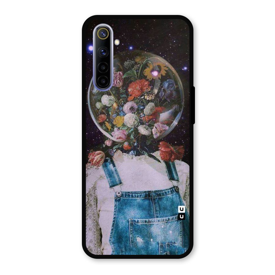 Flower Face Metal Back Case for Realme 6