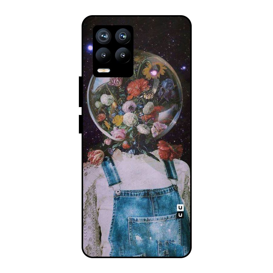 Flower Face Metal Back Case for Realme 8 Pro