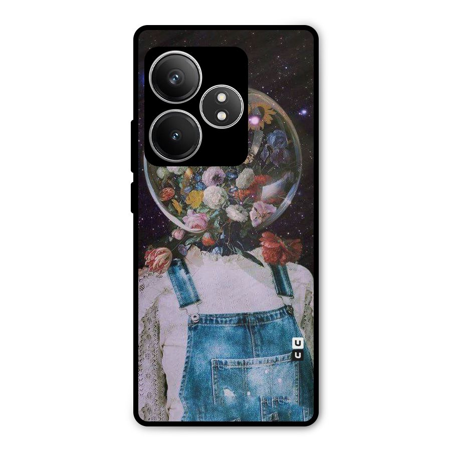 Flower Face Metal Back Case for Realme GT 6T