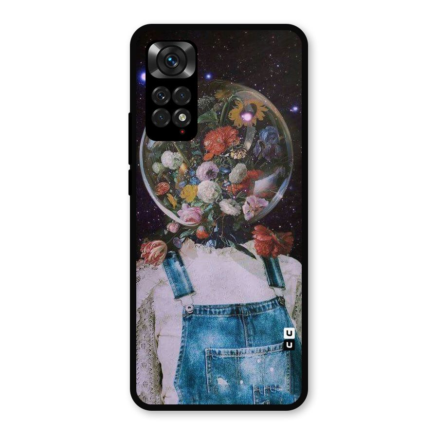 Flower Face Metal Back Case for Redmi Note 11s