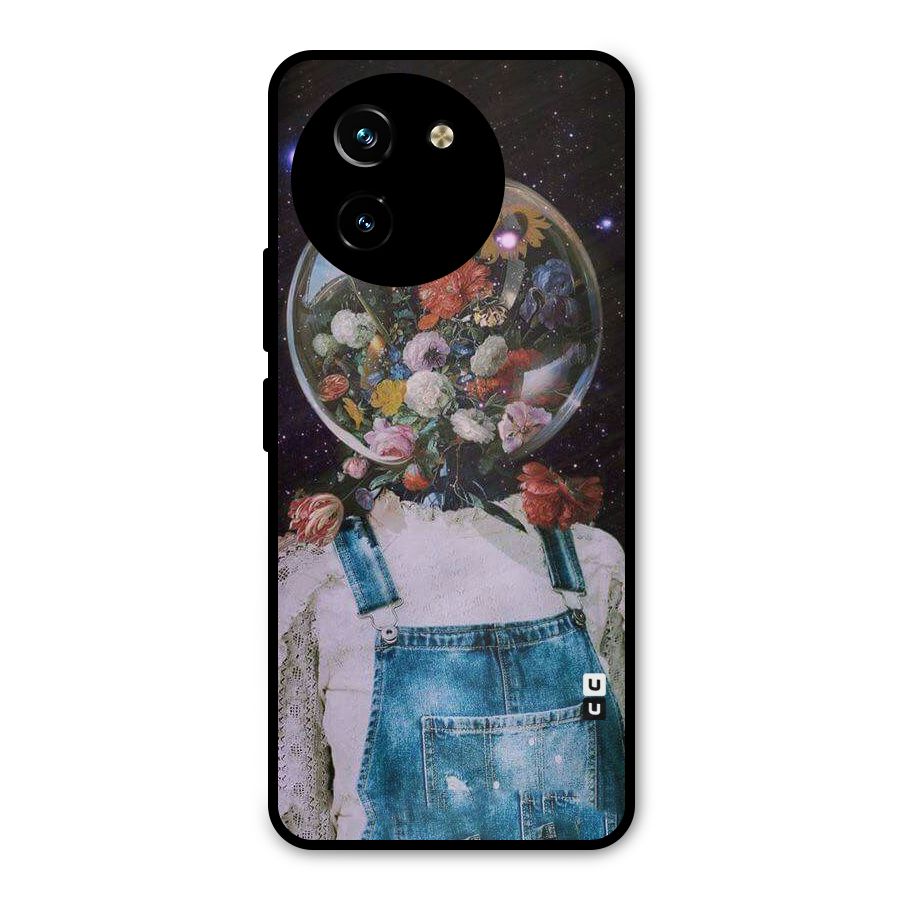 Flower Face Metal Back Case for Vivo T3x