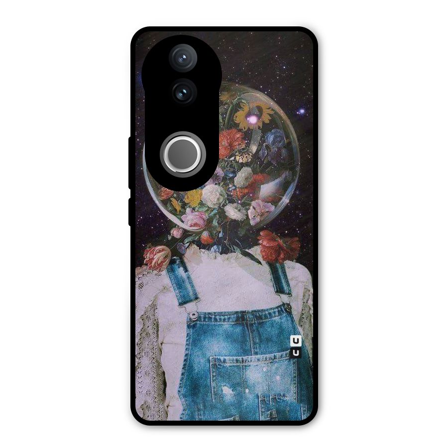 Flower Face Metal Back Case for Vivo V50e