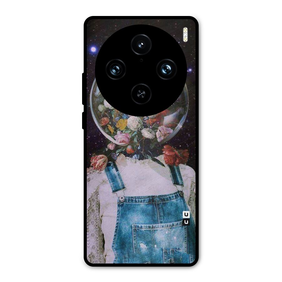 Flower Face Metal Back Case for Vivo X100 Pro