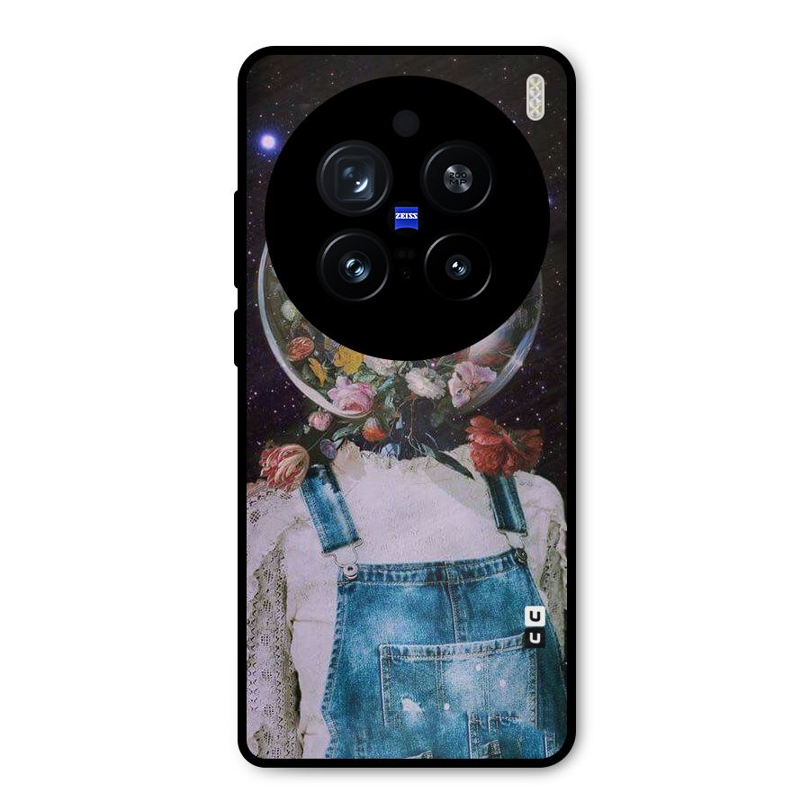 Flower Face Metal Back Case for Vivo X200 Pro