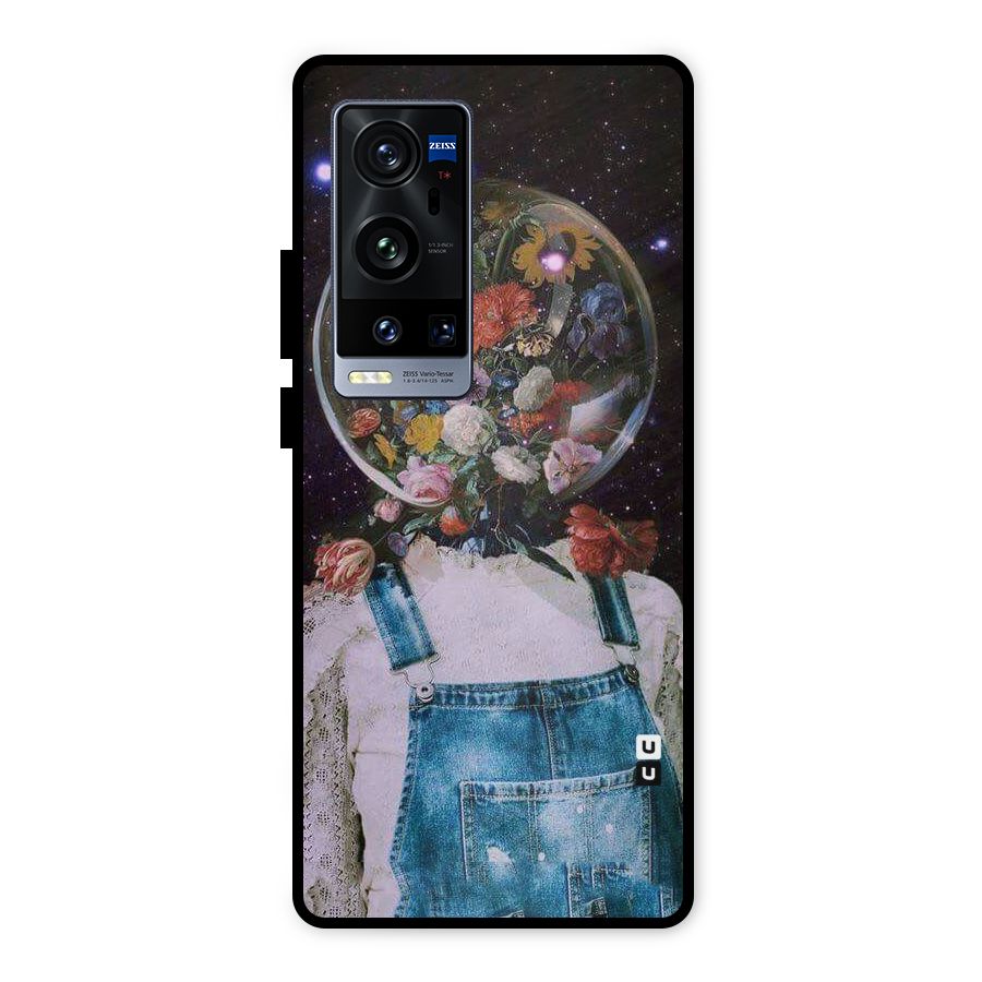 Flower Face Metal Back Case for Vivo X60 Pro Plus