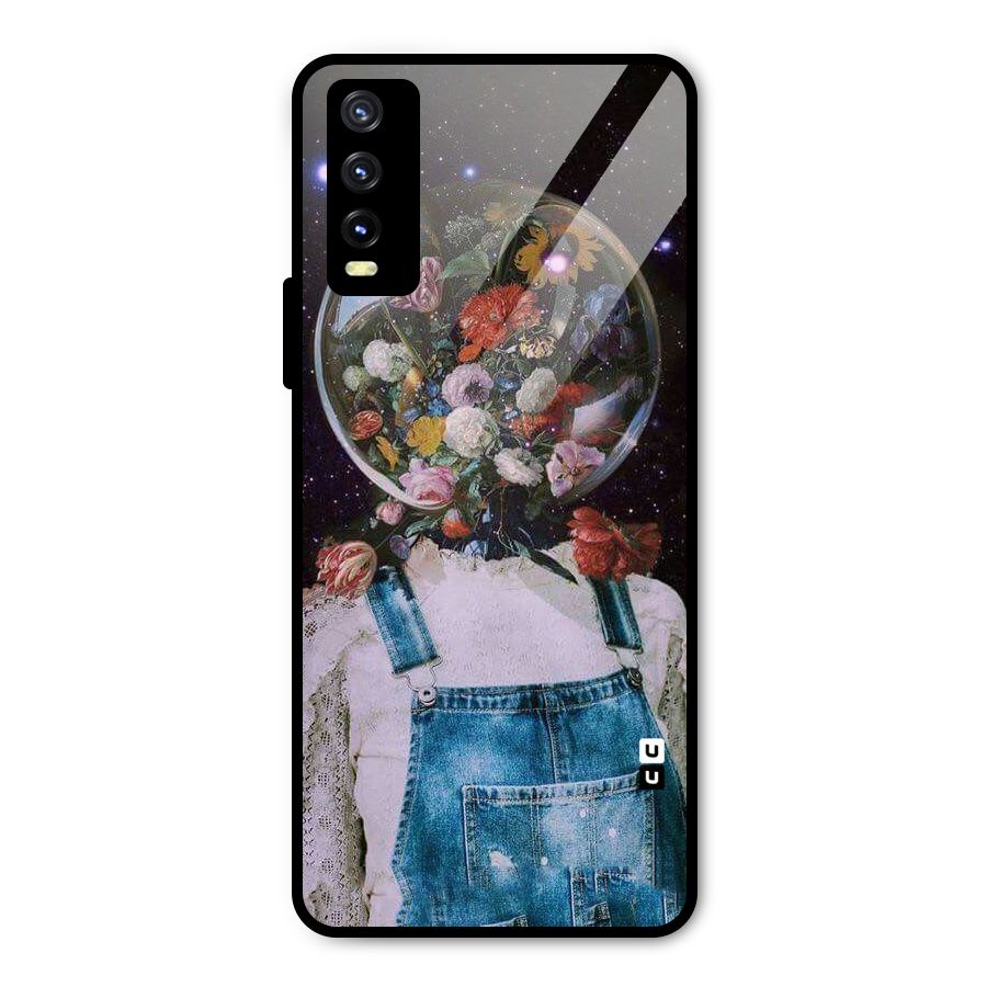 Flower Face Metal Back Case for Vivo Y20g