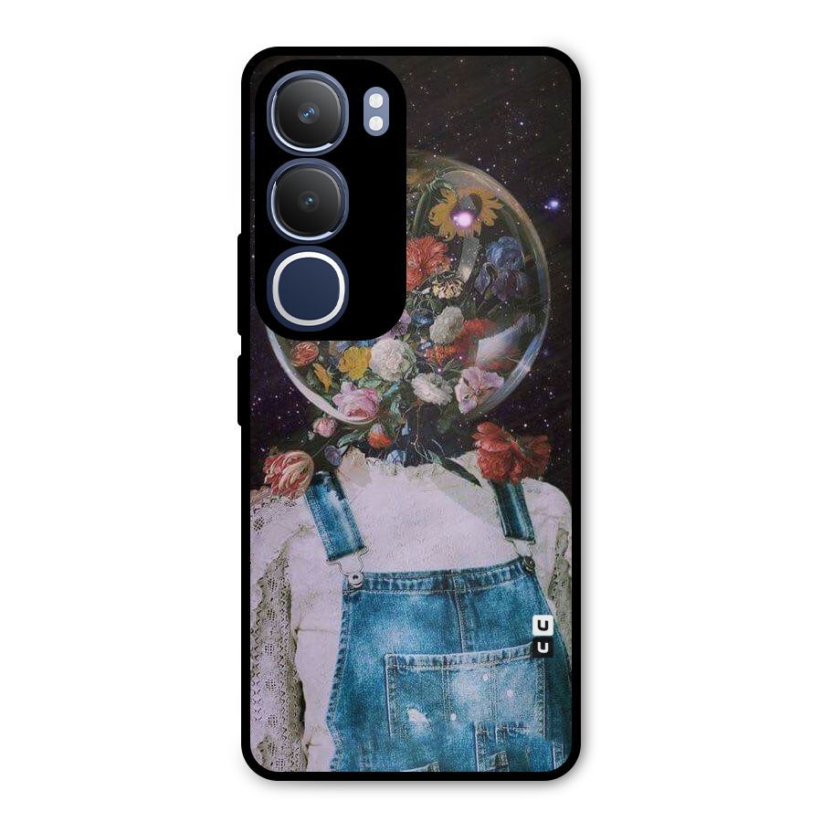 Flower Face Metal Back Case for Vivo Y29