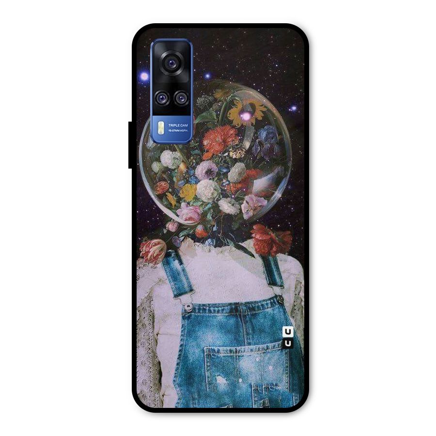 Flower Face Metal Back Case for Vivo Y31