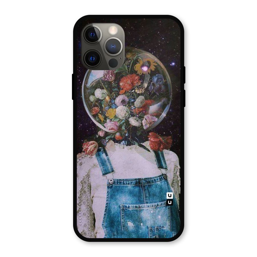 Flower Face Metal Back Case for iPhone 12 Pro