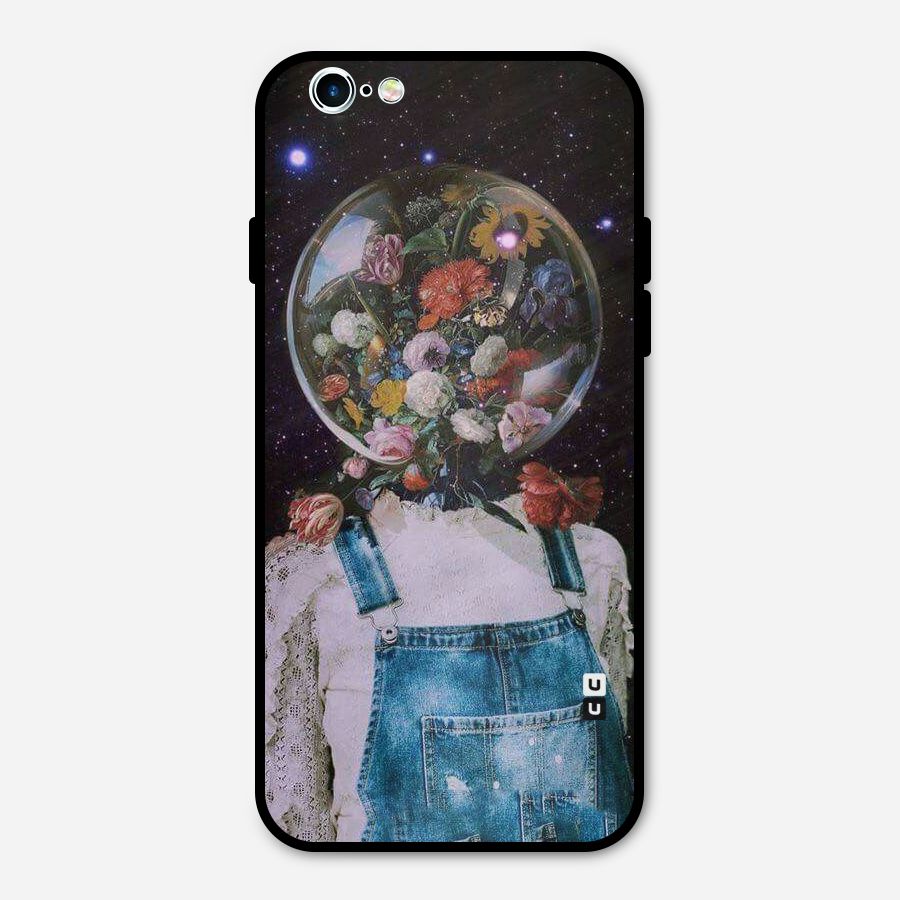 Flower Face Metal Back Case for iPhone 6 6s