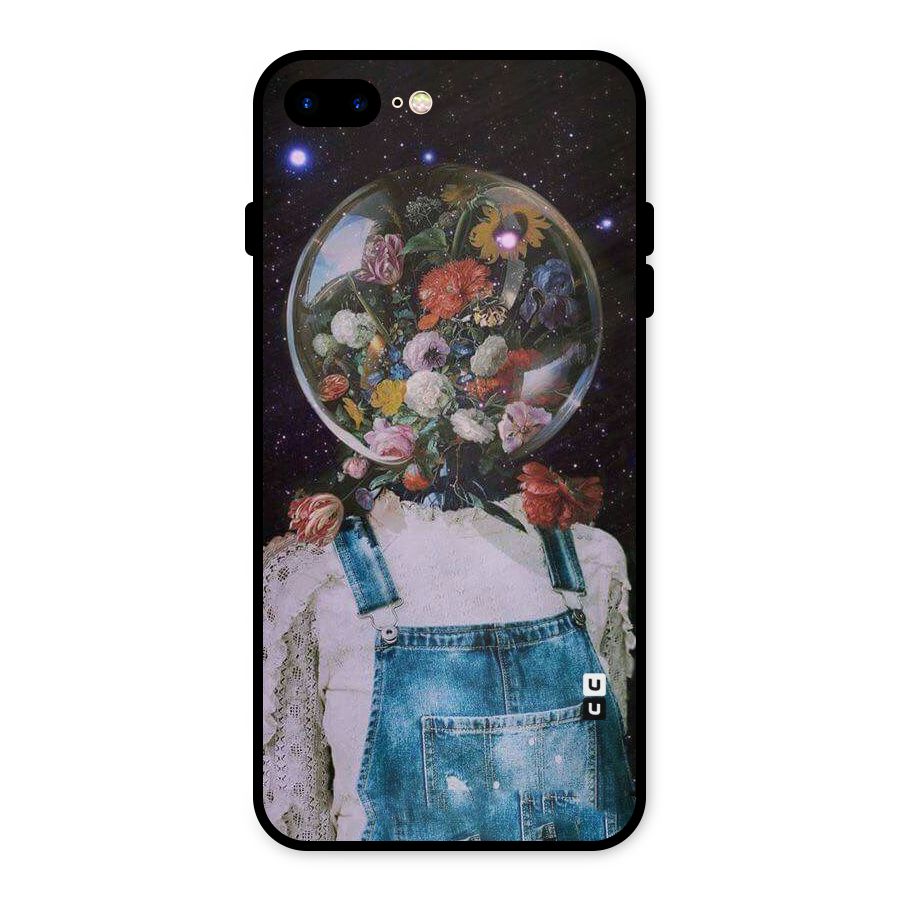 Flower Face Metal Back Case for iPhone 7 Plus