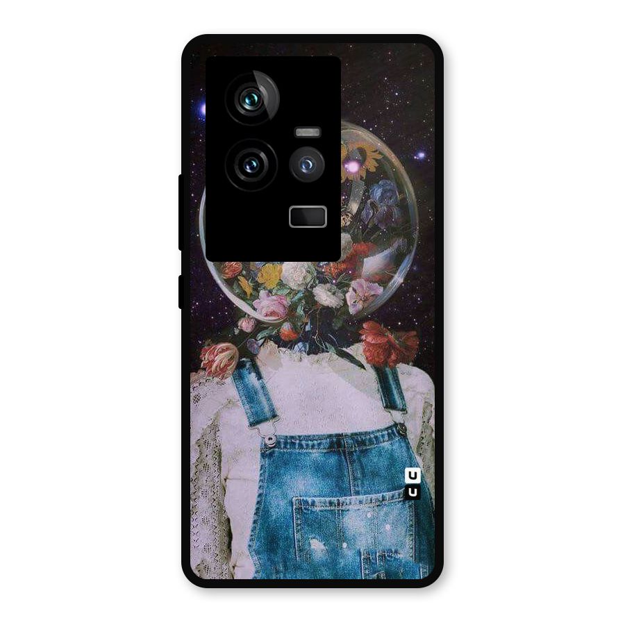 Flower Face Metal Back Case for iQOO 11 5G