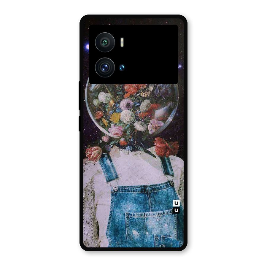 Flower Face Metal Back Case for iQOO 9 Pro