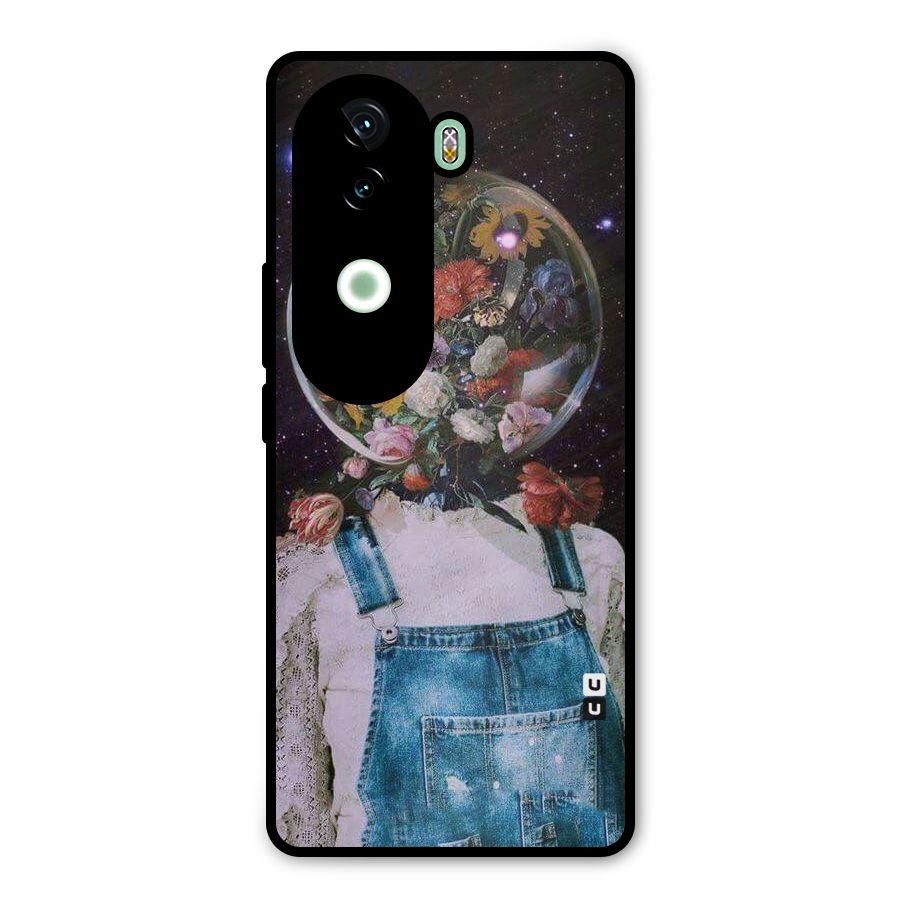 Flower Face Metal Back Case for iQOO Z9s