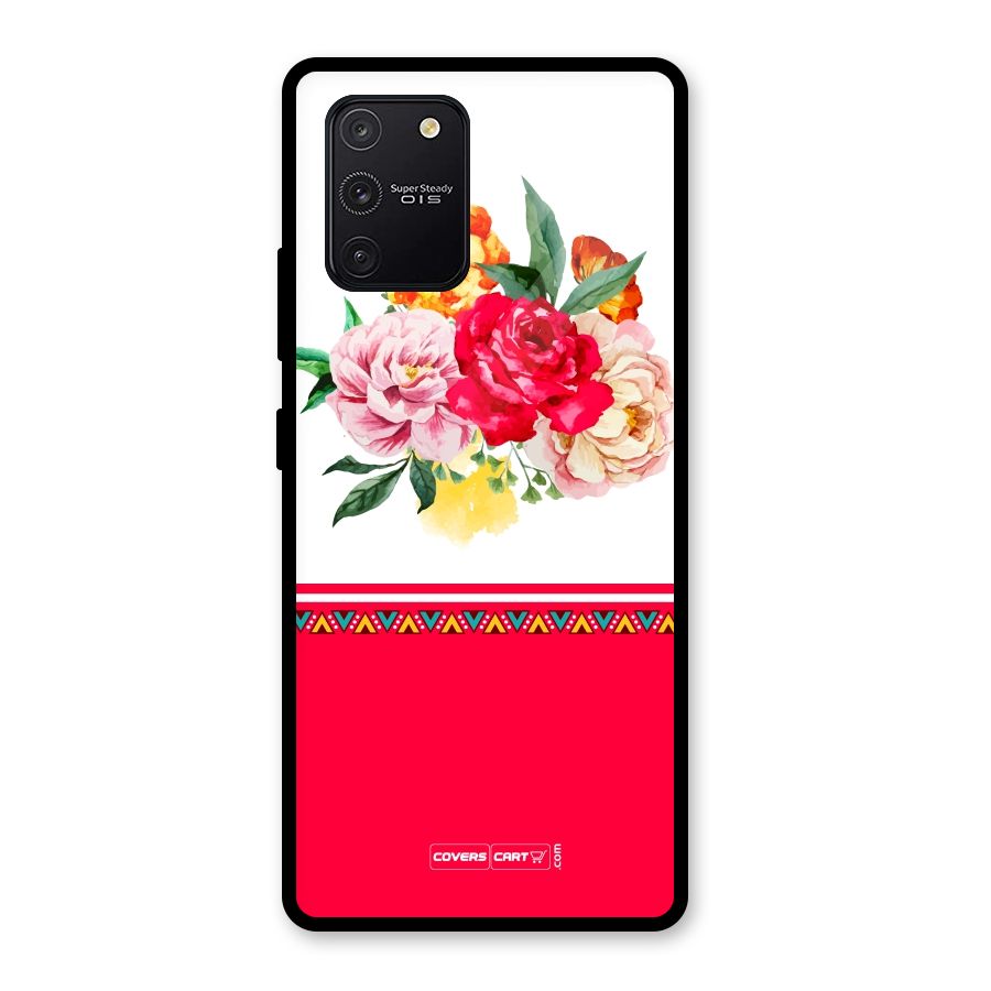 Flower Fusion Glass Back Case for Galaxy S10 Lite