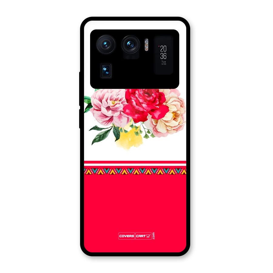 Flower Fusion Glass Back Case for Mi 11 Ultra