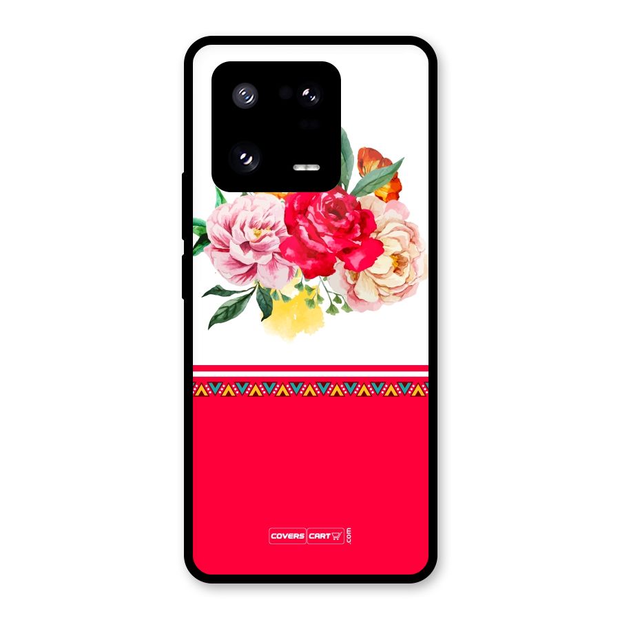 Flower Fusion Glass Back Case for Xiaomi 13 Pro